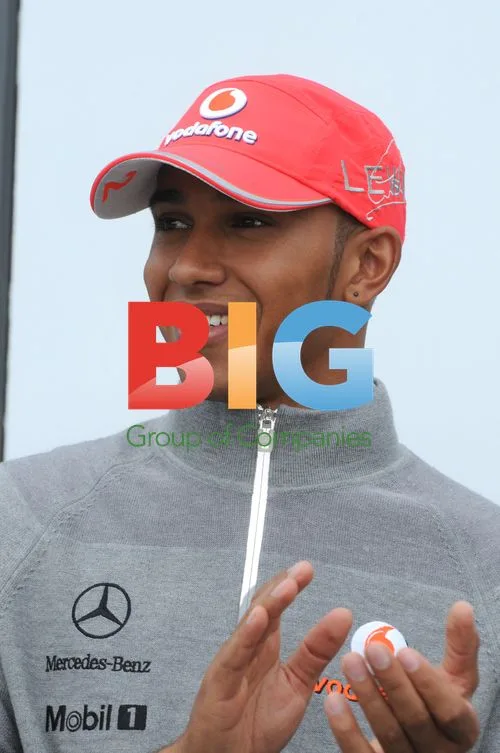 Lewis Hamilton at Mercedes World Smart Festival