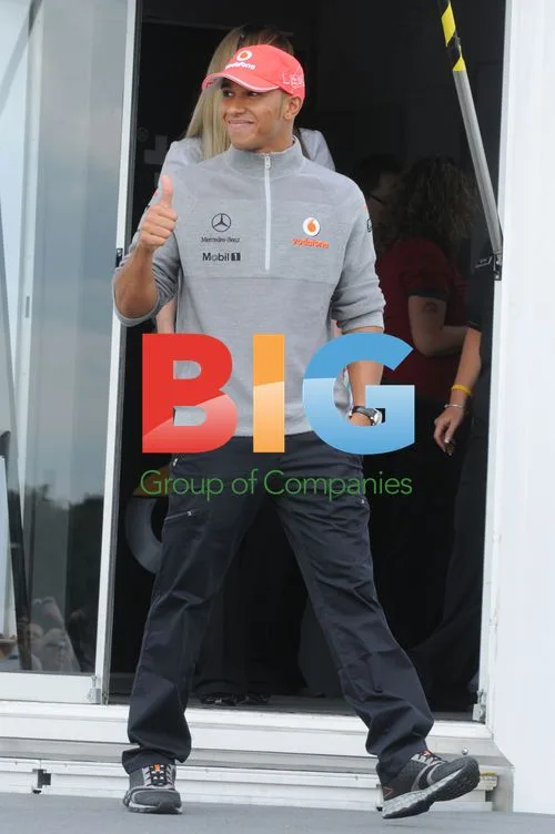Lewis Hamilton at Mercedes World Smart Festival