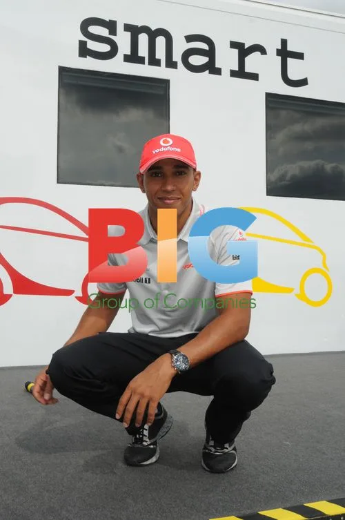 Lewis Hamilton at Mercedes World Smart Festival