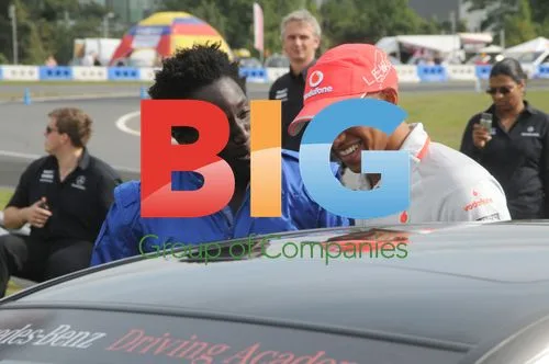 Lewis Hamilton at Mercedes World Smart Festival