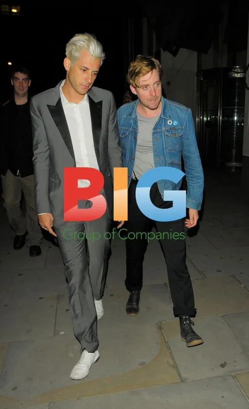 Mark Ronson Celebrates 35th Birthday with Ricky Wilson