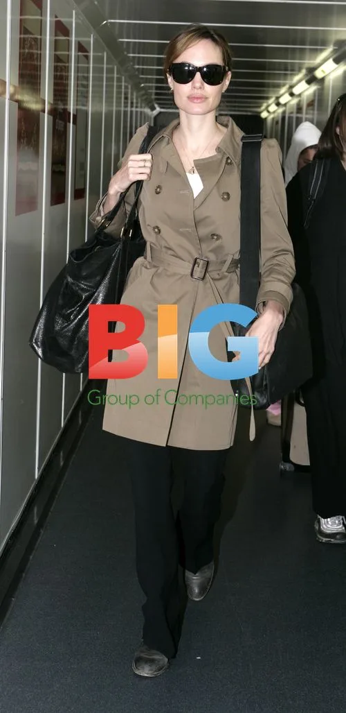 Angelina Jolie Arrives at Heathrow
