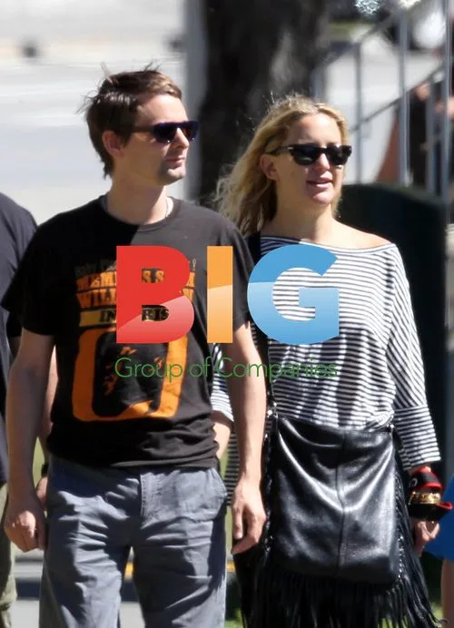 Kate Hudson and Matthew Bellamy Bike Ride in Swiss Alps