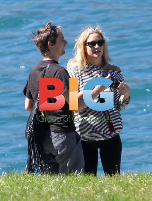 Kate Hudson and Muse Singer Bike Ride in Alps