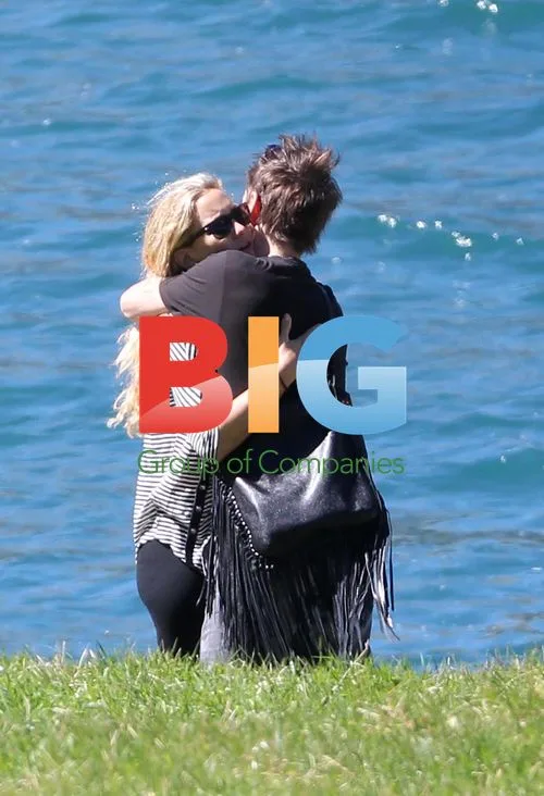 Kate Hudson and Matthew Bellamy Bike Ride in Swiss Alps