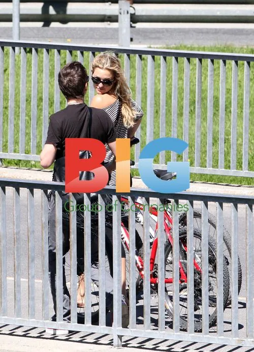 Kate Hudson and Matthew Bellamy Bike Ride in Swiss Alps
