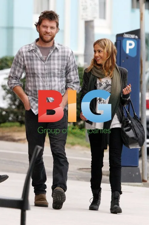 Sam Worthington and Natalie Mark in Sydney