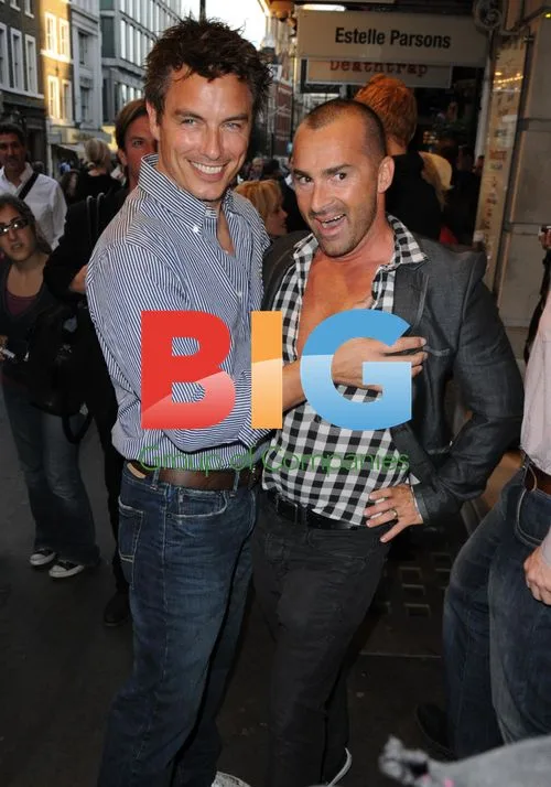John Barrowman and Louie Spence at 'Deathtrap' Opening