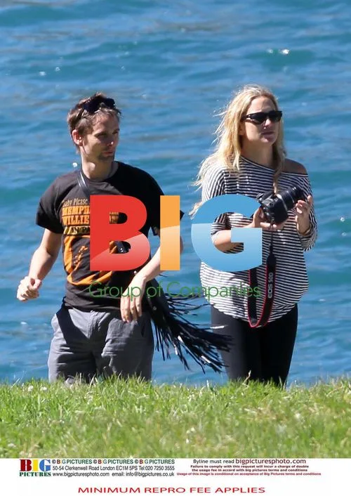Kate Hudson and Matthew Bellamy bike ride in Swiss Alps