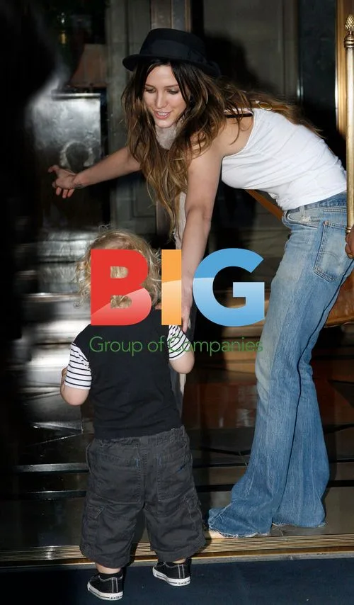 Ashlee Simpson and son out in NYC