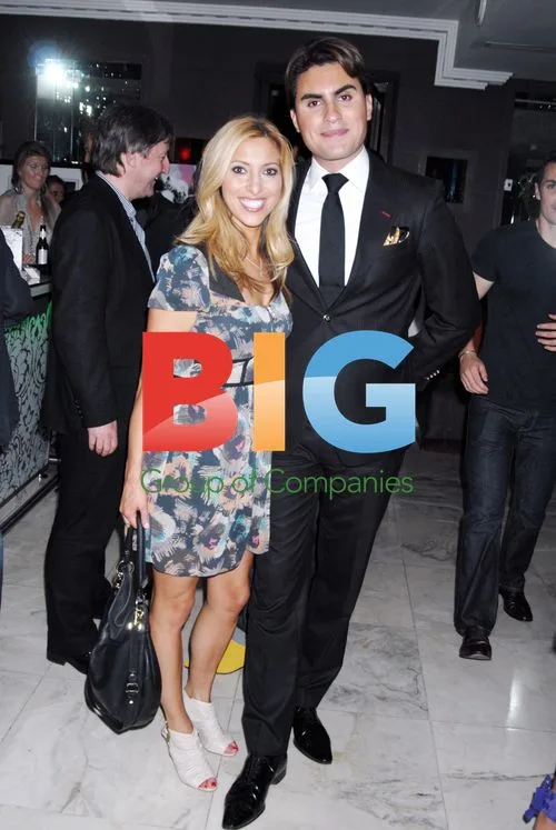 Raef Bjayou and Kate Walsh at Aruna Seth event