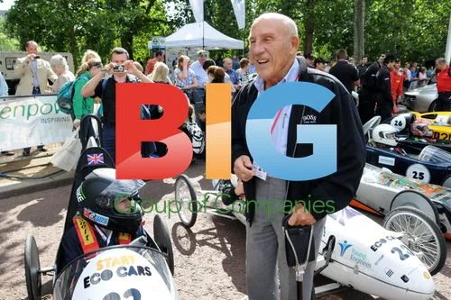 Sir Stirling Moss at Eco Car Race