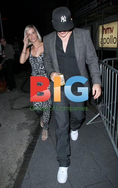 Lee Ryan and Samantha Miller at Ricky Gervais Show
