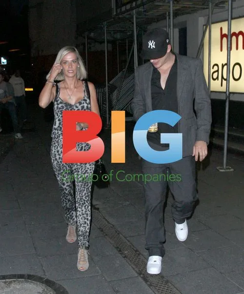 Lee Ryan and Samantha Miller at Ricky Gervais show