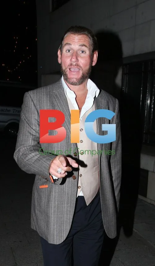 Simon Jordan leaving Dorchester hotel