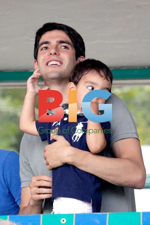 Kaka at Horse Races with Son