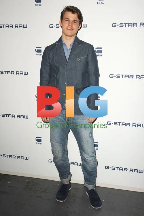 Magnus Carlsen at G Star RAW Fashion Show