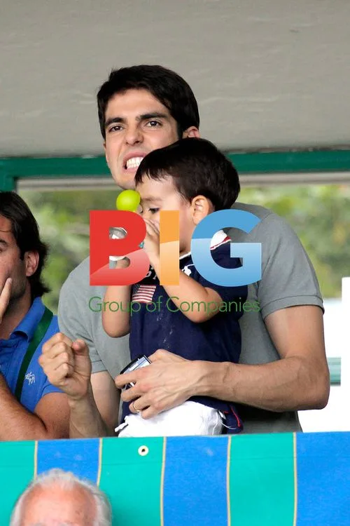 Kaka and son watch Kings Cup in Madrid