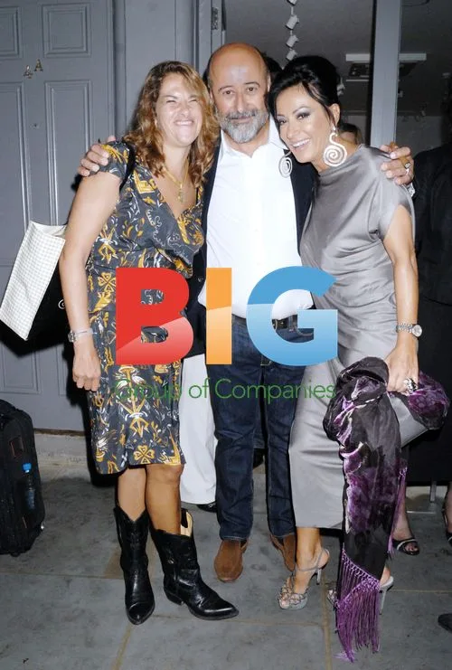 Tracy Emin, Richard Young, Nancy Dell'Olio at Exhibition