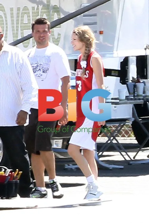 Taylor Swift on Movie Set