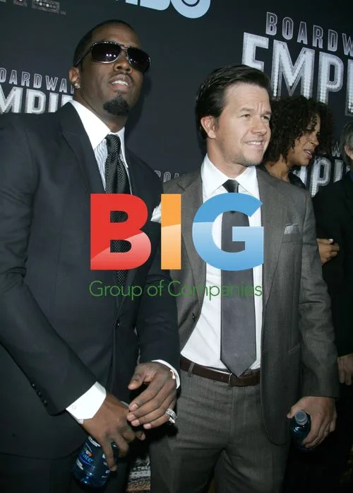Wahlberg and P. Diddy at \"Boardwalk Empire\" Premiere