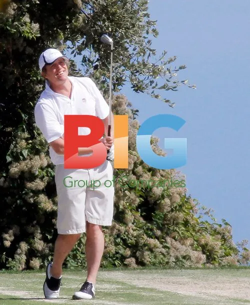 Hugh Grant Golfing and Driving in Monaco