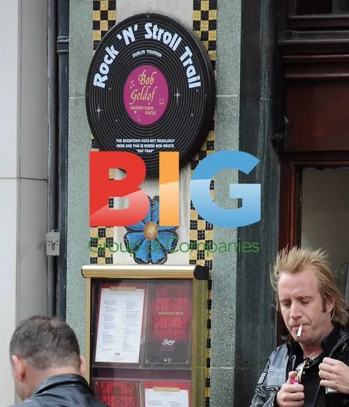 Rhys Ifans Seen Smoking Outside Dublin Cafe