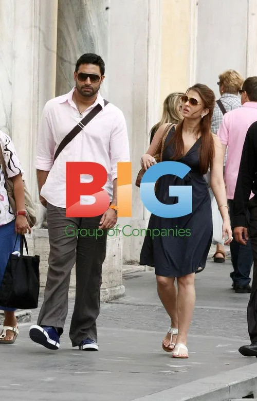 Aishwarya Rai and Abhishek Bachchan in Rome