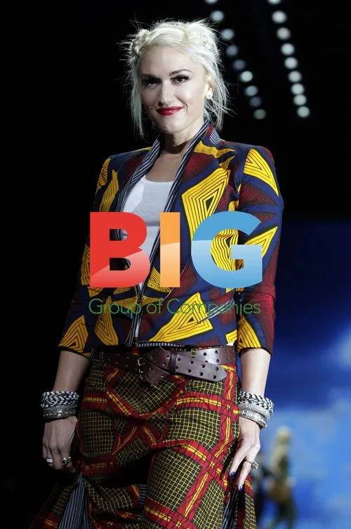 Gwen Stefani and son at L.A.M.B. show