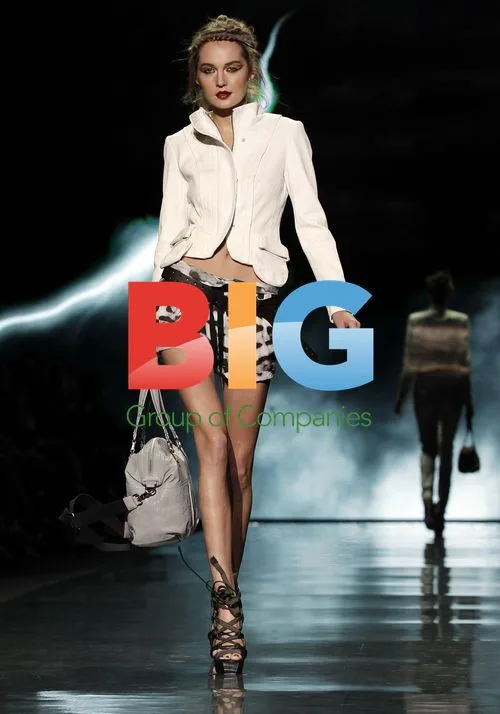 Model walks L.A.M.B. runway at NYFW