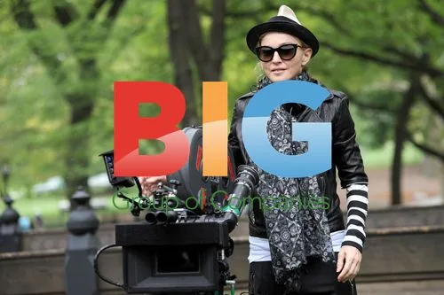 Madonna directing W.E. in Central Park