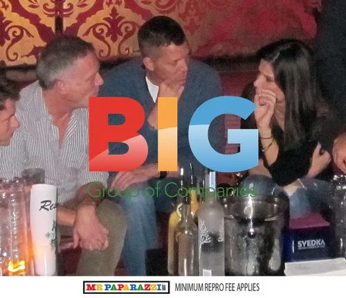 Sandra Bullock Socializing at The Abbey