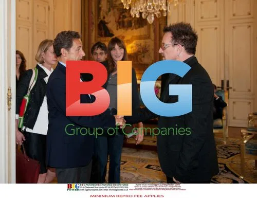 Bono Meets French President Sarkozy
