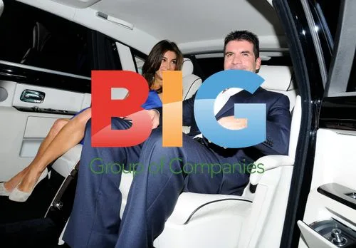 Simon Cowell with Mezghan Hussainy and Jackie St Claire