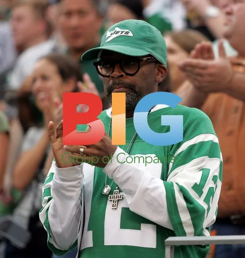 Spike Lee at Jets vs Patriots Game