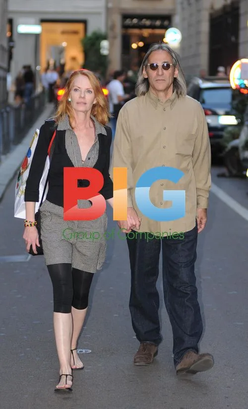 Mary Margaret Helgenberger shopping in Milan