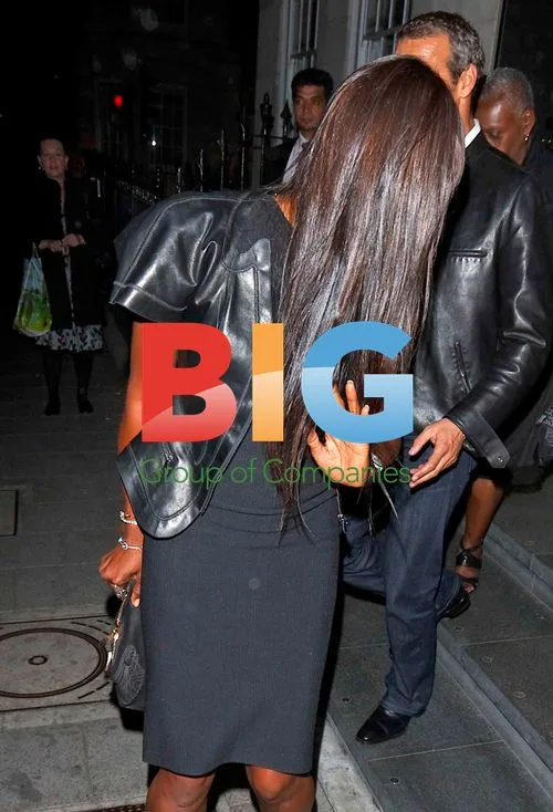 Naomi Campbell Leaving C Restaurant