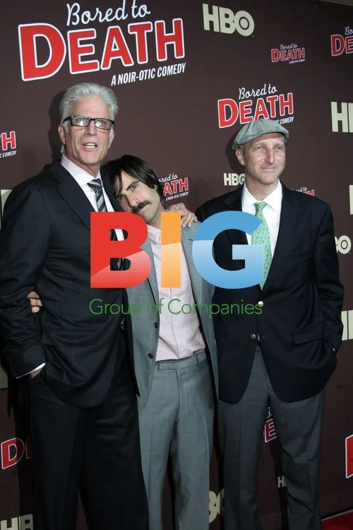 Ted Danson, Jason Schwartzman and Jonathan Ames at "Bored to Death" Premiere