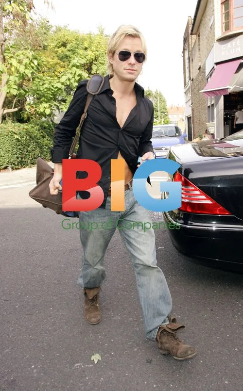 Adam Rickitt at Celebrity Juice Taping