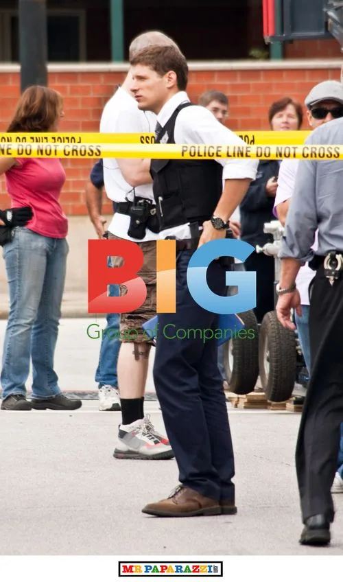 Matt Lauria filming 'Ride Along' in Chicago