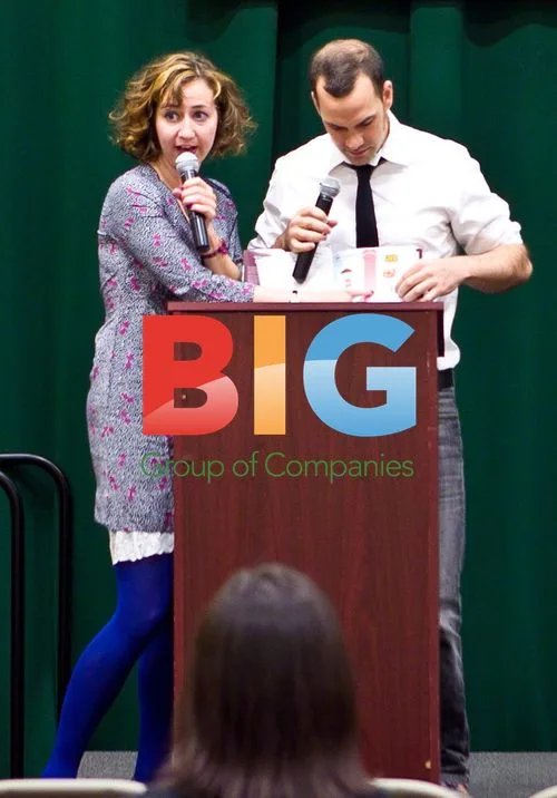 Kristen Schaal and Rich Blomquist at book event