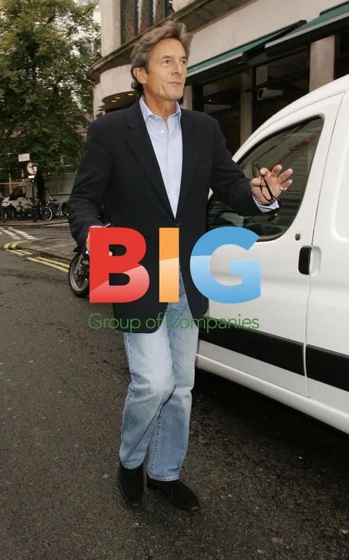 Nigel Havers Leaving the Ivy in London