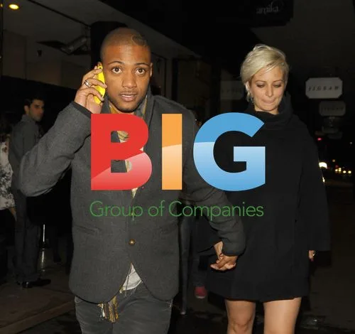 JB of JLS with mystery blonde at Amika club