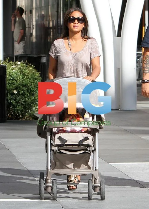 Christina Milian and Violet Walk in LA