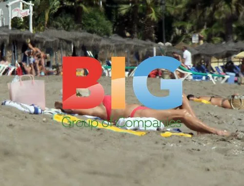 Baronessa Thyssen and friend at beach in Marbella