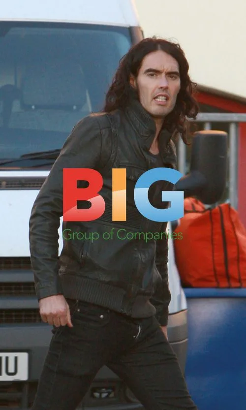 Russell Brand Celebrates Stag Party at West Ham Match