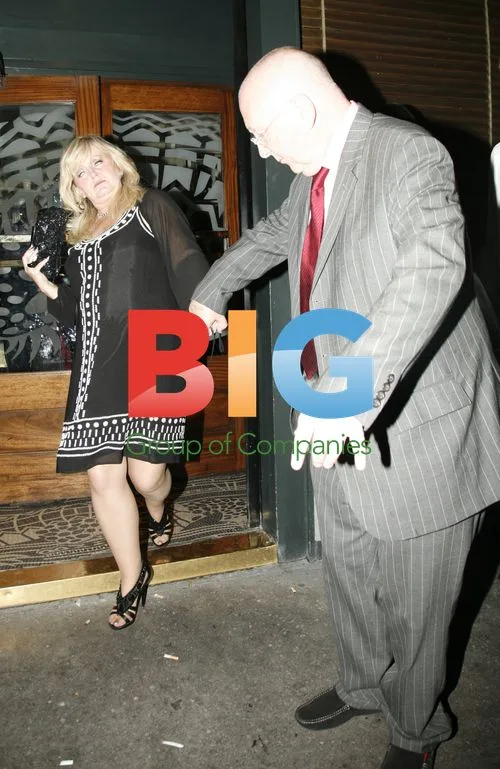Linda Nolan Leaving Groucho's in London