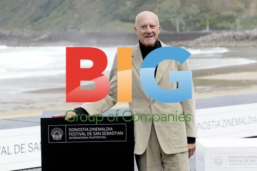 Norman Foster and Elena Ochoa at San Sebastian Film Festival