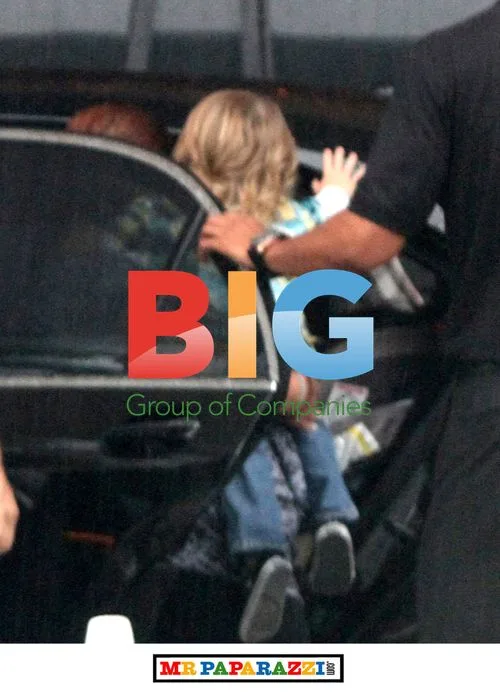 Ricky Martin and Twins Leaving Miami Hotel