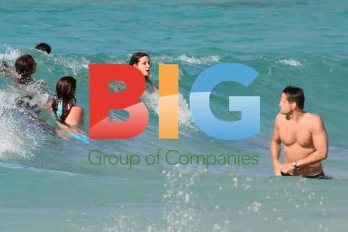 Courteney Cox and Josh Hopkins in Saint Barthelemy